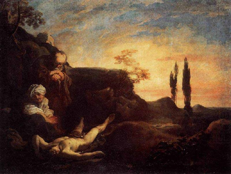 LISS, Johann Adam and Eve Mourning for Abel china oil painting image